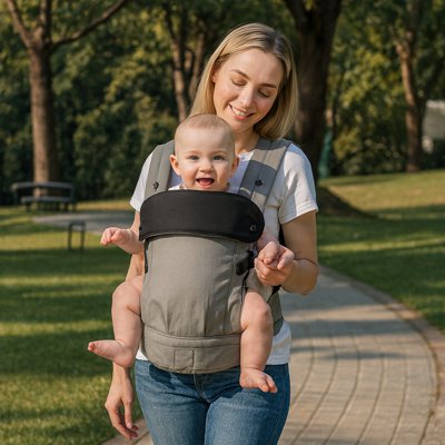 Le porte-bebe parfait pour vos sorties en famille.