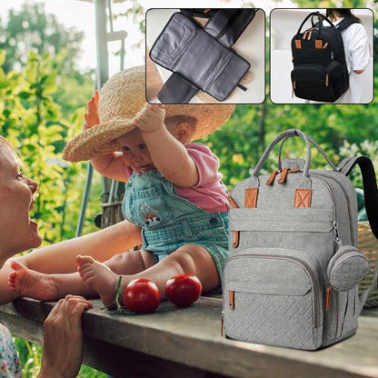 
Sac à dos à langer moderne multifonction avec matelas portable