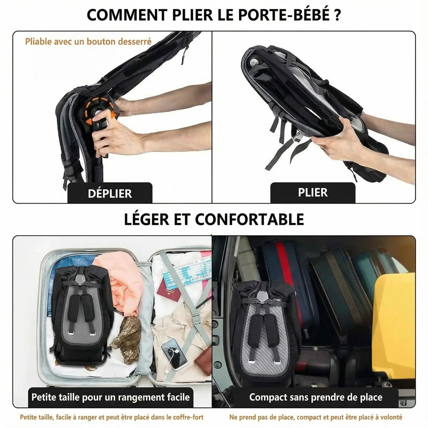 Porte-bébé randonnée pour enfants | UltraConfort