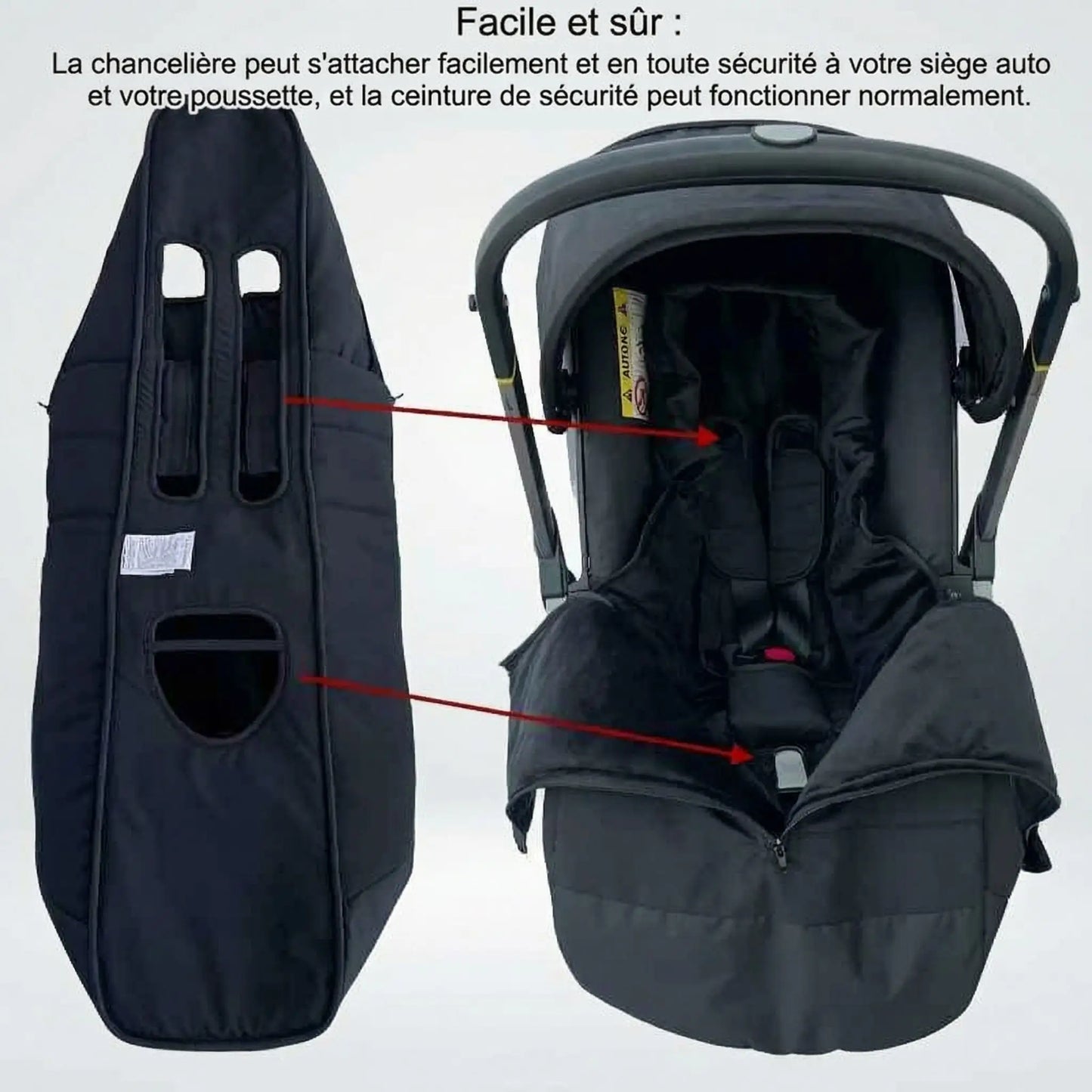 Chancelière universelle pour poussette | Imperméable