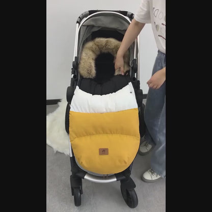Vidéo tutoriel - Installation chancelière bébé poussette universelle avec harnais 5 points.